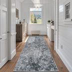 8x10 Area Rugs for Living Room Washable Bedroom Dining Room Blue Grey