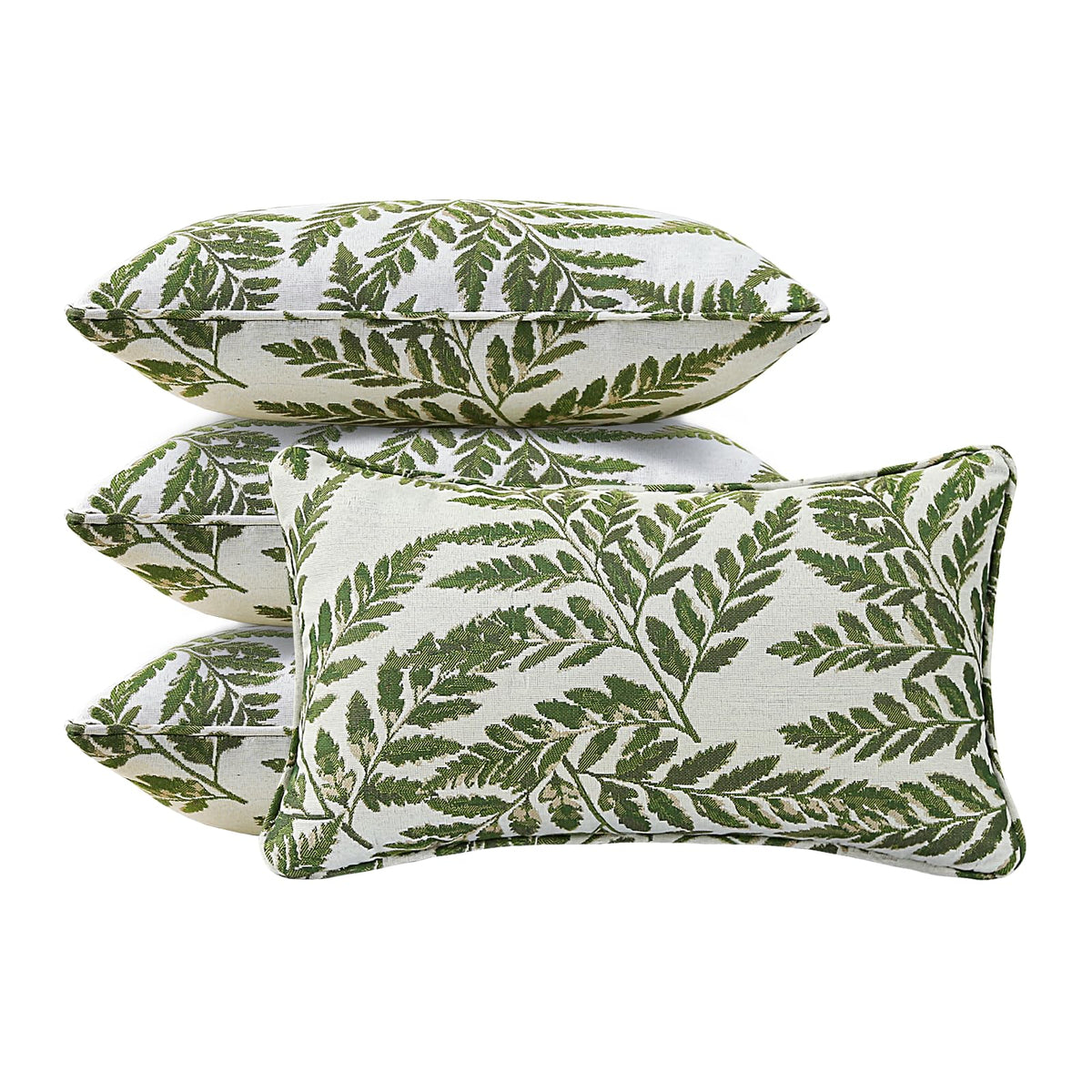 4 Pack Sunbrella Outdoor Water Repellent Throw Pillows 18x18 Inch with Insert, Decorative Square Patio Pillows for Home Garden Couch Balcony, Canvas Camel