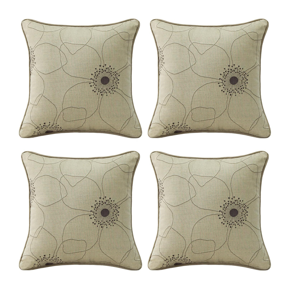Outdoor Sunbrella Decorative Pillows Pack of 4, 20" x 12" Outdoor Pillow Set for Couch Bed Throw Patio Sofa, Airies Marble