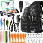 Ghosthorn Fishing Backpack with 3600 Tackle Box Fishing Gear Set Tackle Bag