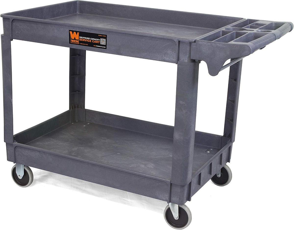 WEN 500-Pound Capacity 46 By 25.5-Inch Extra Wide Service Utility Cart