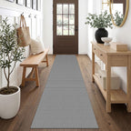 EARTHALL Woven Area Rugs 6x9 Ft Washable Living Room Rugs Non Slip Rubber Backed Dining Room Rug Braided Bedroom Rugs Indoor Floor Carpet for Living Room, Bedroom, Dining Room, Beige/Ivory