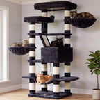 Heybly Cat Tree, 68 inch Multi-Level Cat Tower for Indoor Cats HCT025G