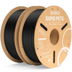 ELEGOO Rapid PETG 3D Printer Filament 1.75mm Black 10KG Bulk