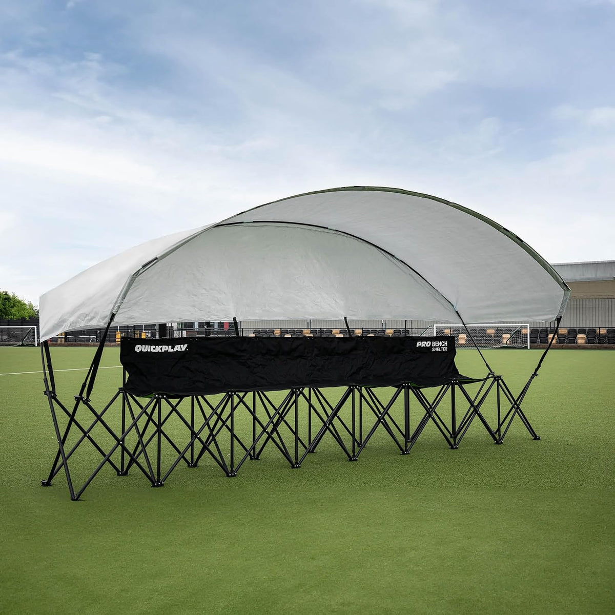 QuickPlay Pro 6-Seater Team Bench with Canopy Shelter - Sideline