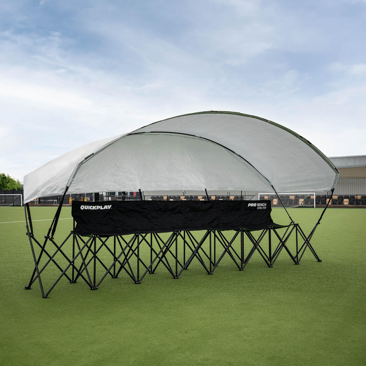 QuickPlay Pro 6-Seater Team Bench with Canopy Shelter - Sideline