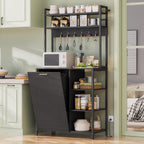 6-Tiers Kitchen Bakers Rack, Microwave Stand Cabinet with Storage
