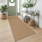 EARTHALL Woven Area Rugs 6x9 Ft Washable Living Room Rugs Non Slip Rubber Backed Dining Room Rug Braided Bedroom Rugs Indoor Floor Carpet for Living Room, Bedroom, Dining Room, Beige/Ivory