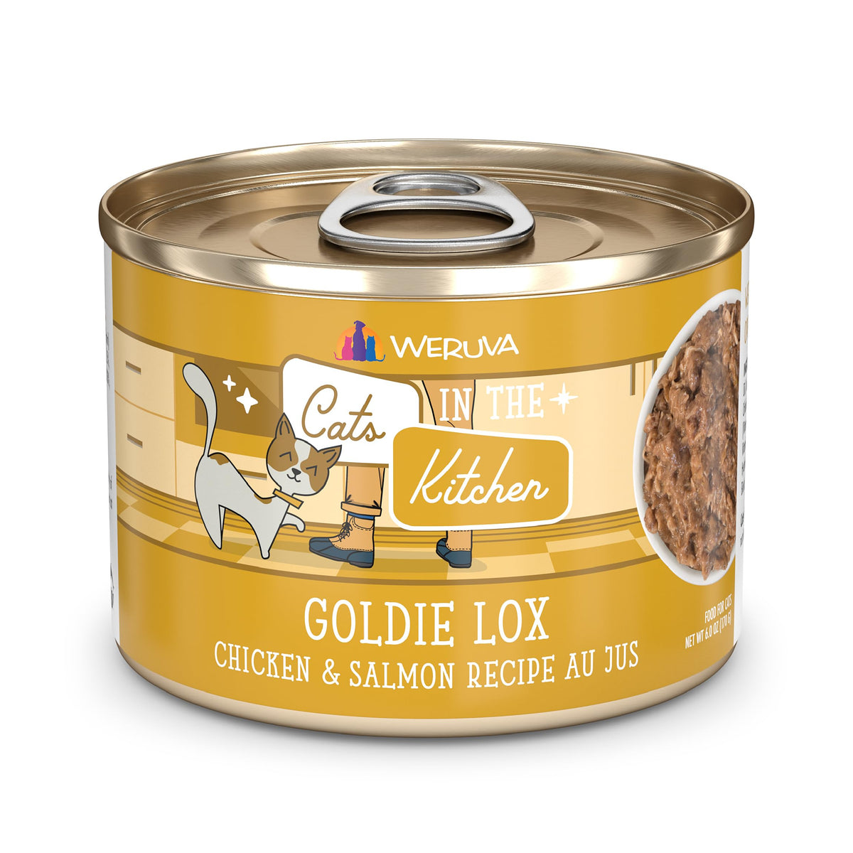 Weruva Cats in the Kitchen, Kitchen Cuties Variety Pack, Wet Cat Food, 6oz Cans (Pack of 24)