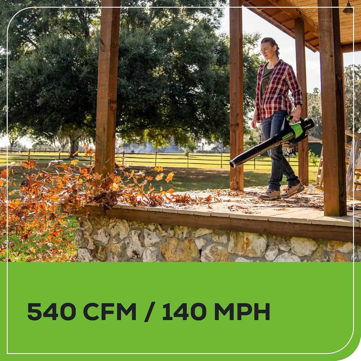 Greenworks 60V 13 in String Trimmer & 540 CFM Blower Combo, 4.0 Ah Battery