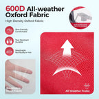 ALPHA CAMP Heavy Duty Canopy Camping Chairs with Adjustable Sunshade,2PC