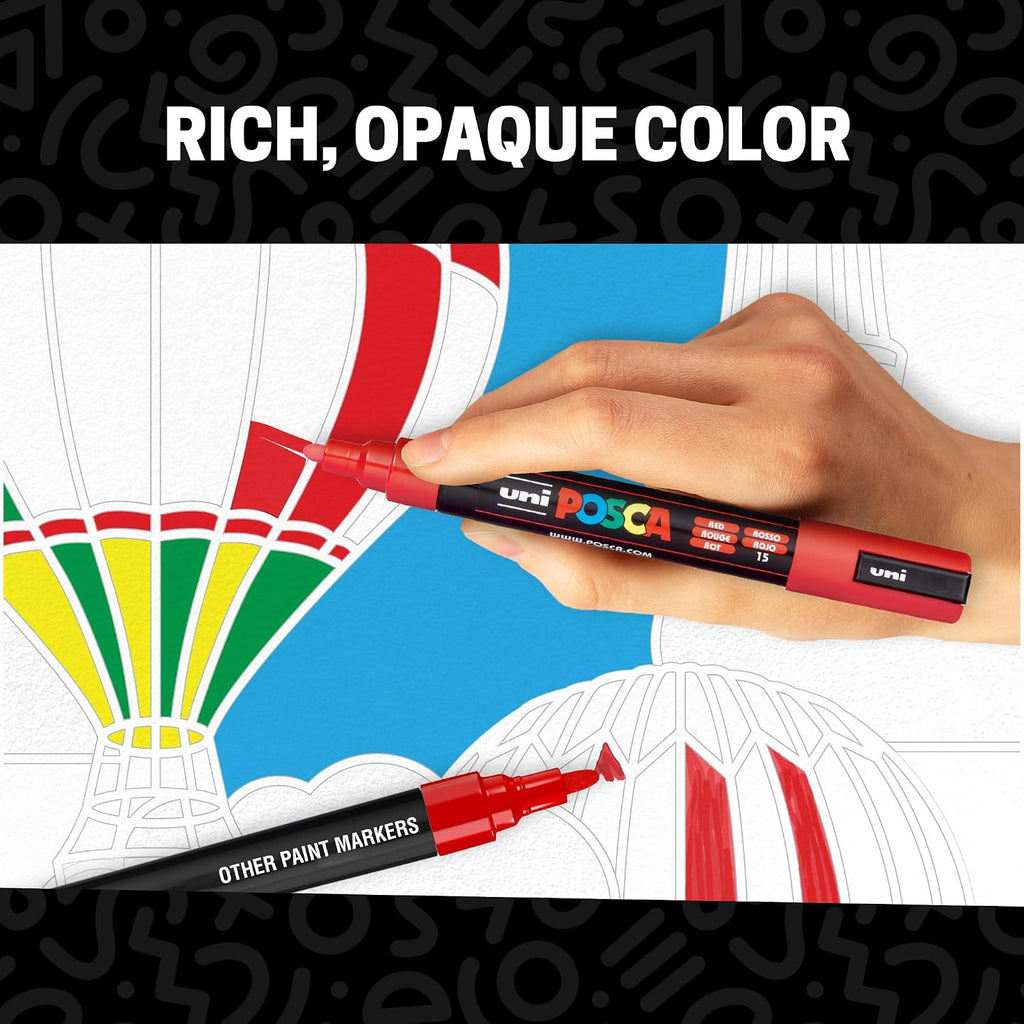 posca® PC-5M Water-Based Acrylic Paint Markers, Medium Tip, 48 Count
