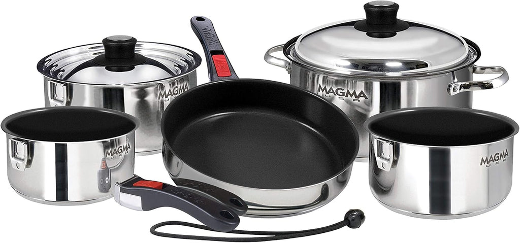 Magma A10-360L-IND 10 Piece Stainless Steel Nesting Cookware Set