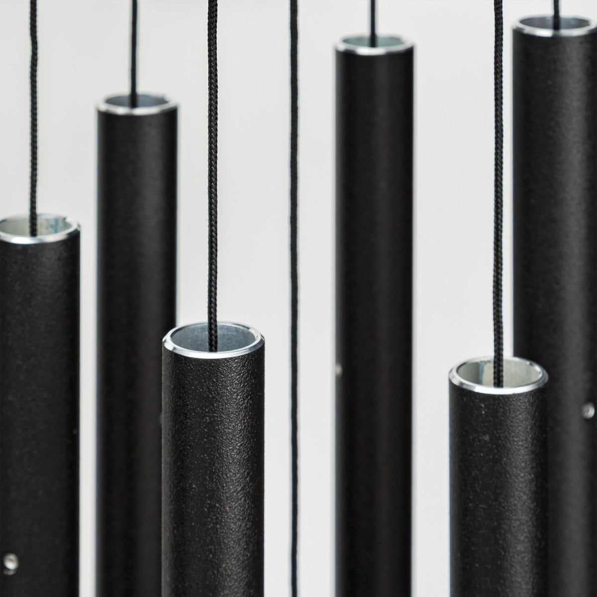 Corinthian Bells 27" Pet Memorial Wind Chime – Black – “Always Loved, Never Forgotten” with Engraved Pawprint – Soothing Sympathy Gift for Dog or Cat Loss & Remembrance