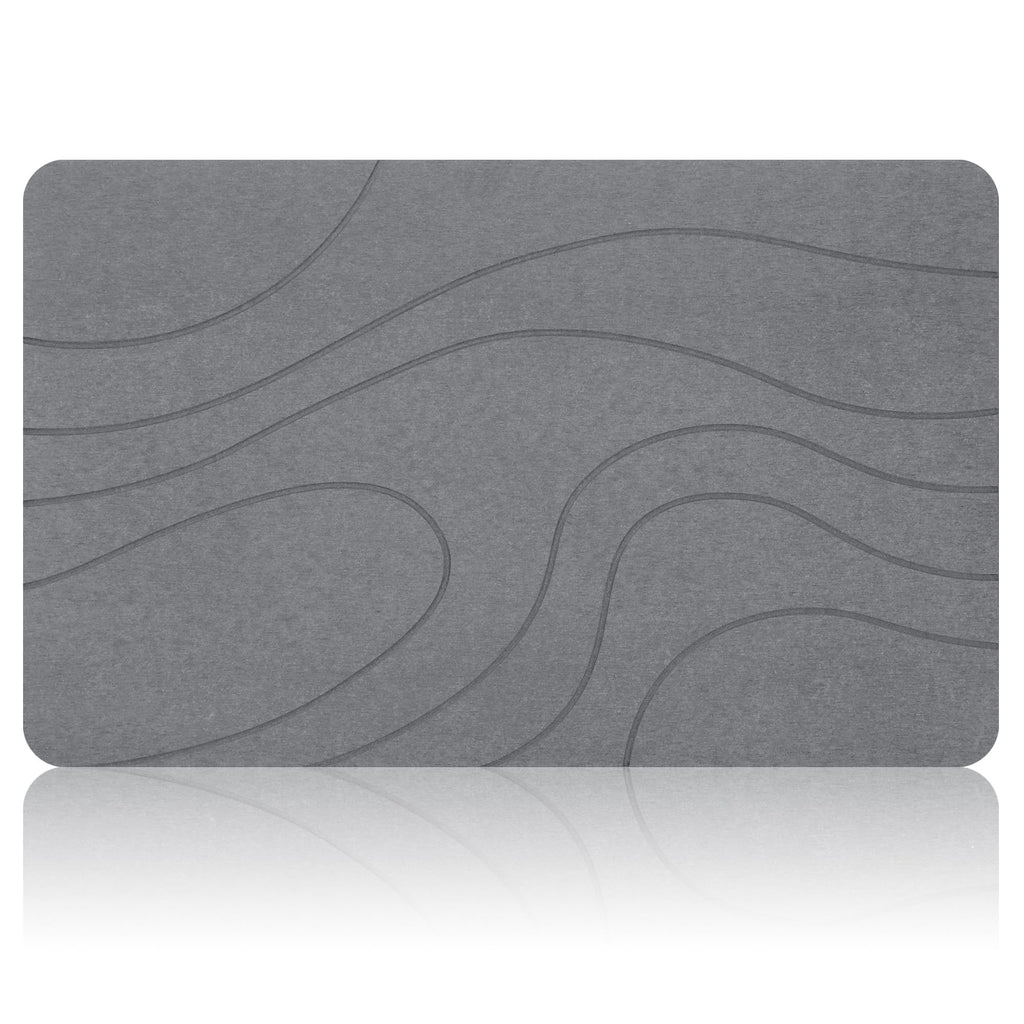 THMINS Extra Large Stone Bath Mat, 36''x24'' Stone Shower Mat