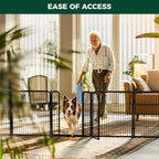 FXW Dog Gate, Extra Wide Adjustable for Openings Up to 111", 32" H