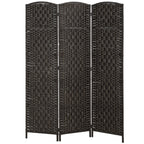 HOMCOM Room Divider 4-Panel, 6FT-Tall Folding Privacy Screen, Natural
