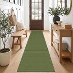 EARTHALL Woven Area Rugs 6x9 Ft Washable Living Room Rugs Non Slip Rubber Backed Dining Room Rug Braided Bedroom Rugs Indoor Floor Carpet for Living Room, Bedroom, Dining Room, Beige/Ivory