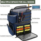 MATEIN Fishing Backpack, Tackle Storage Bag with Rod Holders & Cooler