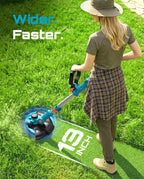 SEESII 13" String Trimmer Electric Weed Wacker with 2x4000mAh Batteries