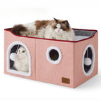 Bedsure 3-Level Cat Tree for Indoor Cats with Scratching Post,Grey
