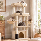 Hey-brother Cat Tree Tower with Extra Large Platform, Big Condo, MPJ070W