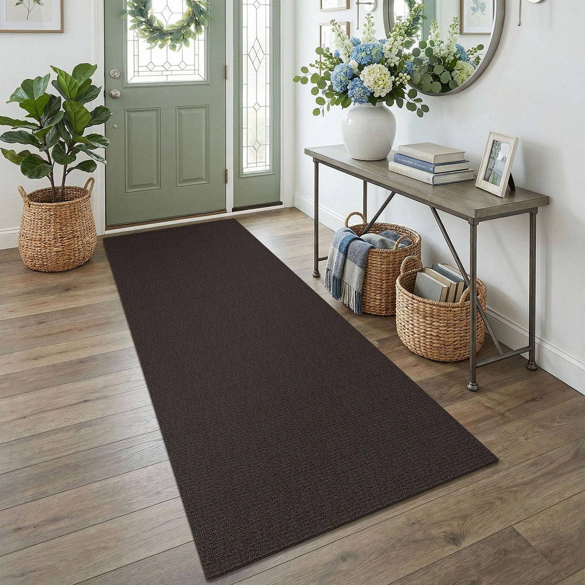 EARTHALL Washable Area Rug, Non Slip Living Room Rug, 5x7 Ft, Sand/Beige