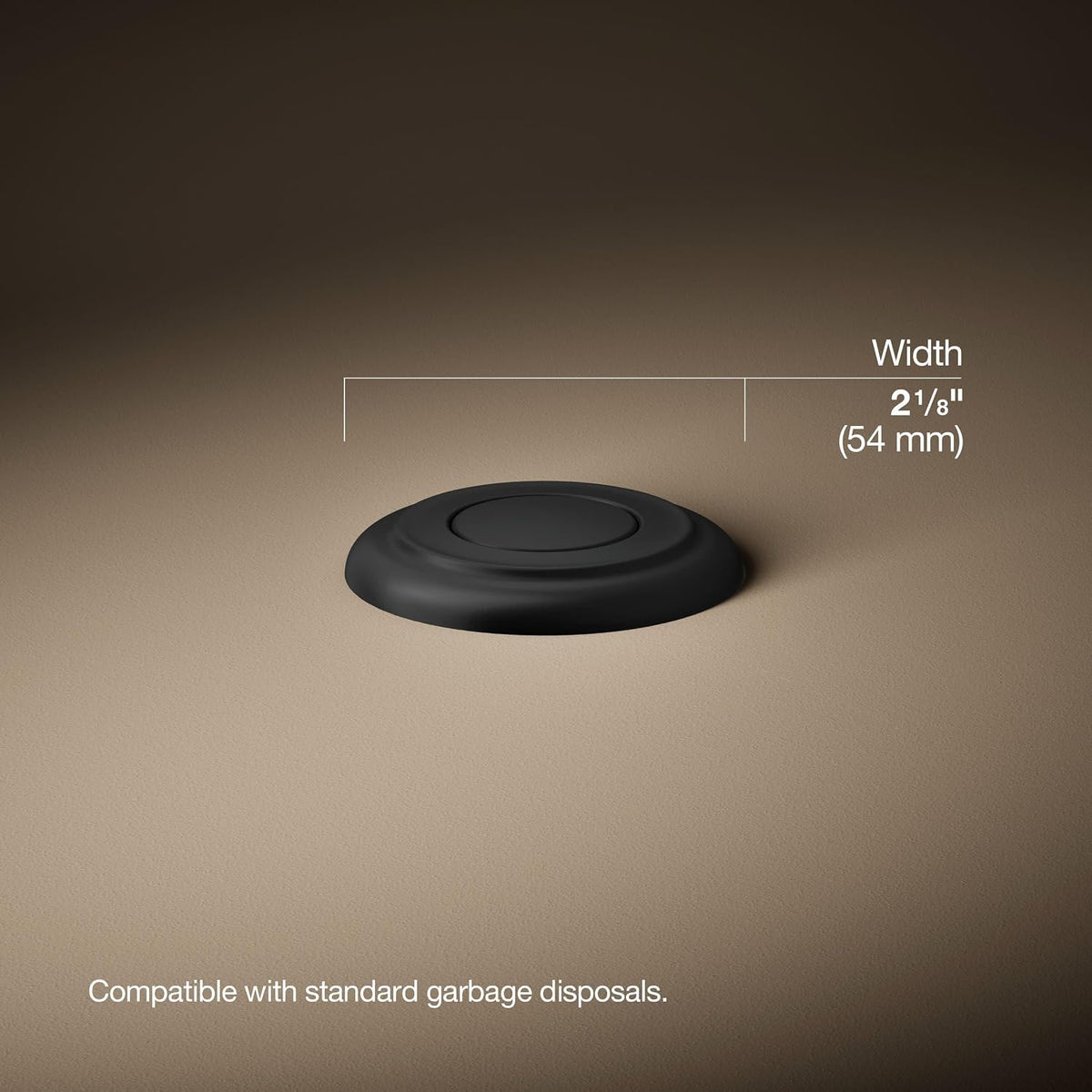 Kohler K35723-BL Garbage Disposal Air Switch Kit Matte Black