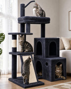 Globlazer Maine Coon Cat Tower for Indoor Adult Cats, F50, Light Grey