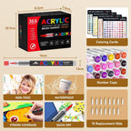 366 Colors Acrylic Paint Marker with Automatic Ink Control System