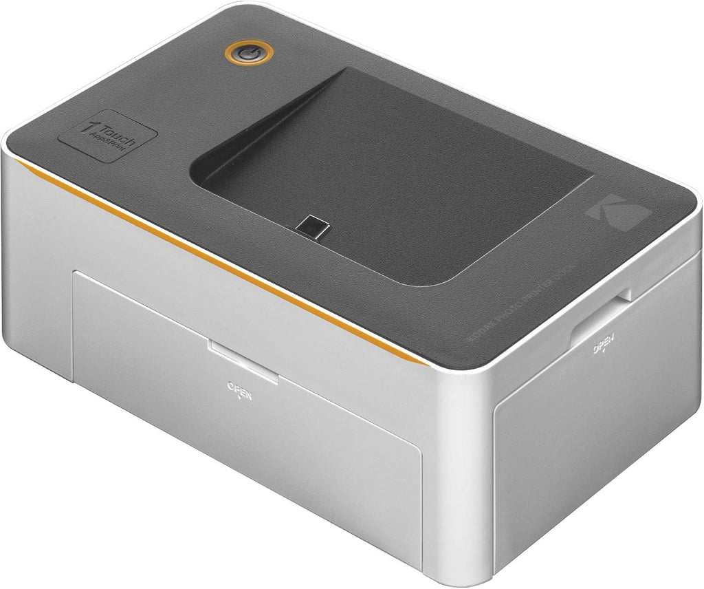 KODAK Dock Premium 4x6” Portable Instant Photo Printer (2022 Edition) Bundled with 120 Sheets | Full Color Photos, 4Pass & Lamination Process | Compatible with iOS, Android, and Bluetooth Devices