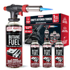 Chef Master Butane Torch Lighter for Creme Brulee, Soldering, Crafts & BBQ