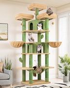 Globlazer Big XXL Cat Tower for Indoor Multiple Cats, F80, Dark Grey