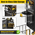 Large 49''Wide Power Tool Organizer Wall Mount, Charging Station