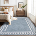 GarveeHome 5x7 Washable Area Rug Checkered Rug for Bedroom Living Room