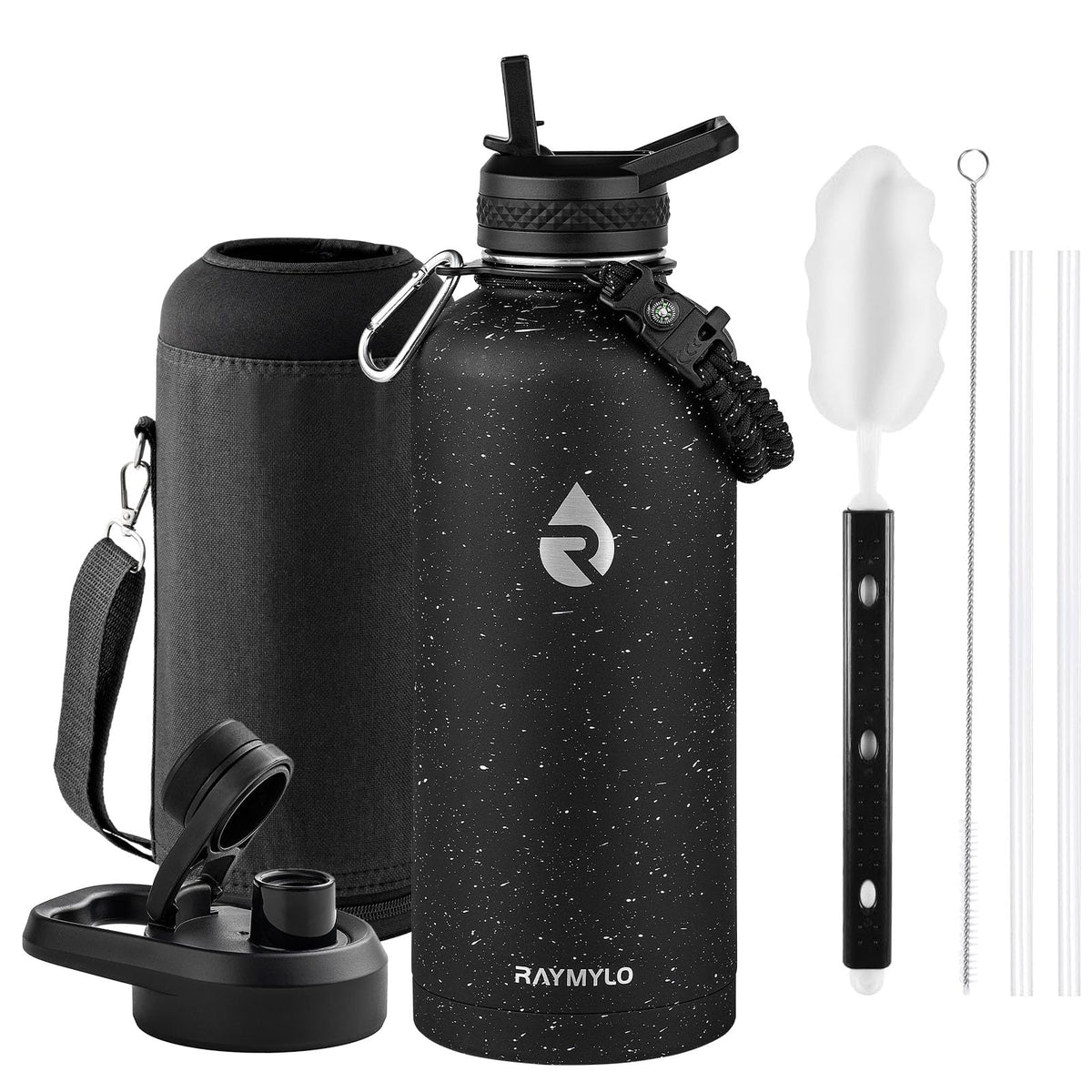 RAYMYLO Insulated Water Bottle 40 oz, Triple Wall Vacuum Stainless Steel