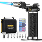 RAVS Butane Soldering Iron Kit, 14-Piece Multi-Function Butane Torch Kit