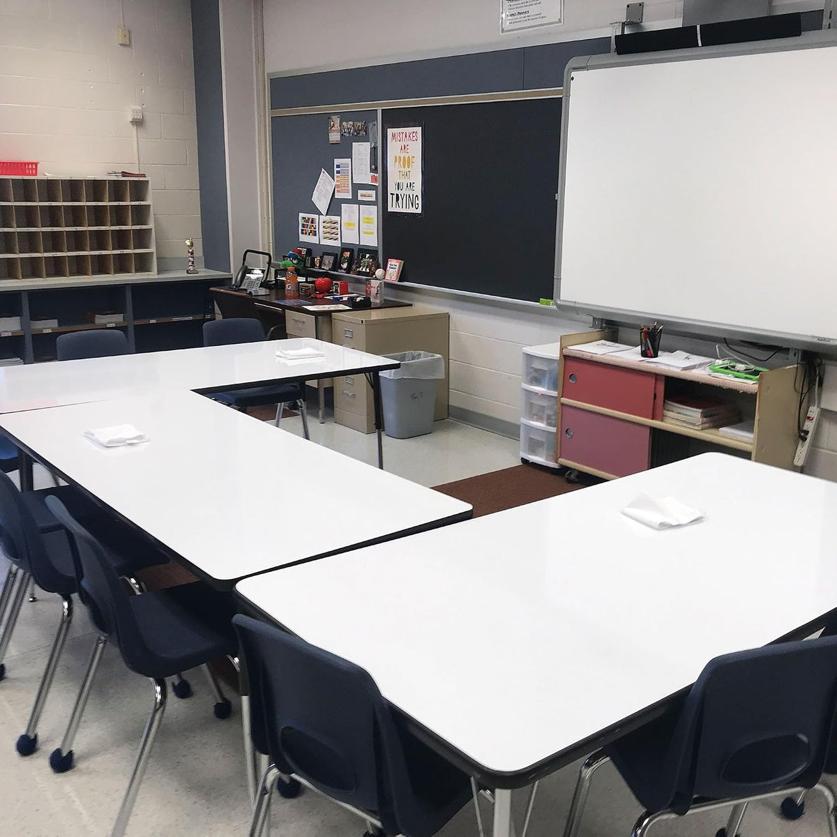 Whiteboard Table Resurfacing Kit - Dry Erase Classroom Square Table Renewal - 48"x48" - DIY Easy Application - Restore and Refresh Tables - Think Board
