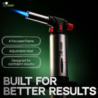 Jo Chef Kitchen Torch, Refillable Butane Torch for Creme Brulee, Cooking