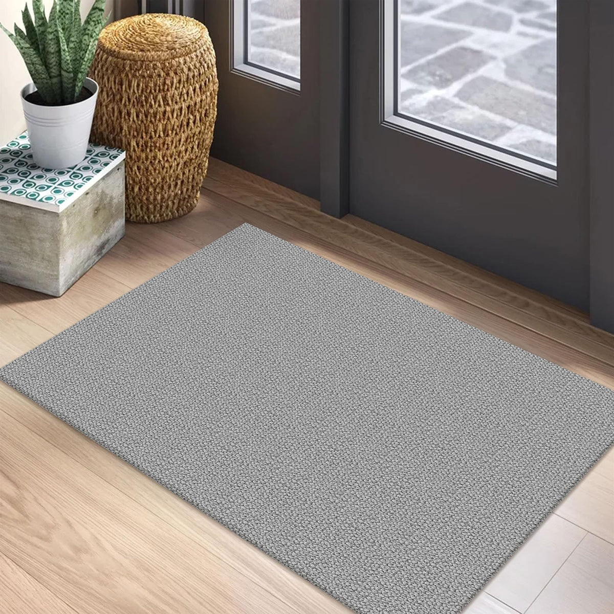 EARTHALL Washable Area Rug, Non Slip Living Room Rug, 5x7 Ft, Sand/Beige