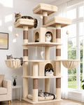 Globlazer Big XXL Cat Tower for Indoor Multiple Cats, F80, Dark Grey