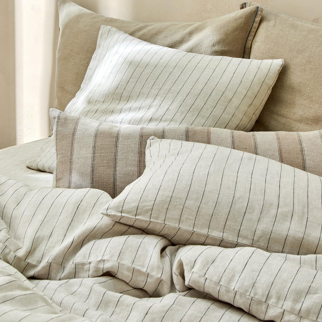 Plaid Duvet Cover Set Washed Cotton,Queen(90"x90"),Multicolor Gingham