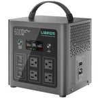 LIBRIDS Portable Power Station 640Wh, 1200W Surge, Solar Generator 4 AC