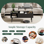 Coffee Table with Hidden Storage for Living Room, Home