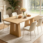 Garvee 63" Dining Table for 4-6 People, Modern Kitchen Table, Black