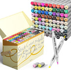 Arrtx OROS 90 Colors Alcohol Markers, Brush & Chisel
