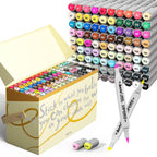 Arrtx OROS 90 Colors Alcohol Markers, Brush & Chisel