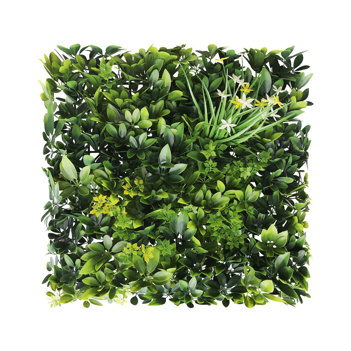 ECOOPTS 40"x40" Faux Ivy Privacy Fence Screen Artificial Boxwood Panels Topiary Hedge Plants for Indoor Outdoor Decoration, 9 Mixed Leave, 3 Packs