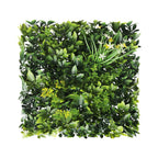ECOOPTS 20"x20" Faux Ivy Privacy Fence Screen Artificial Boxwood Panels Topiary Hedge Plants for Indoor Outdoor Decoration, #4 Mixed Leaves, 21 Packs