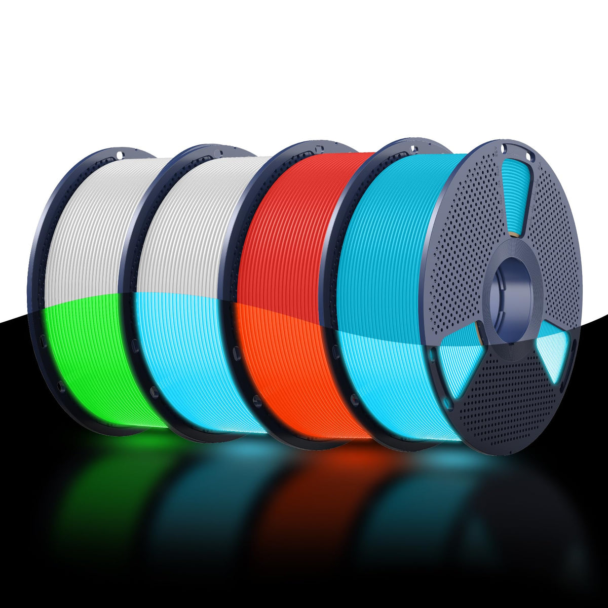 SUNLU PETG Filament 1.75mm,10kg,10 Packs Multi-Color